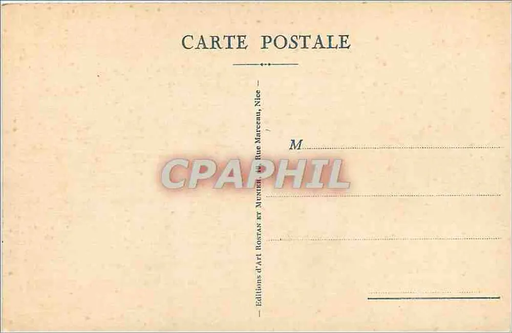 Cannes. Île Saint-Honorat. Intérieur du Vieux Château — Éditions d'Art Rostas et Munier, Nice - Verso