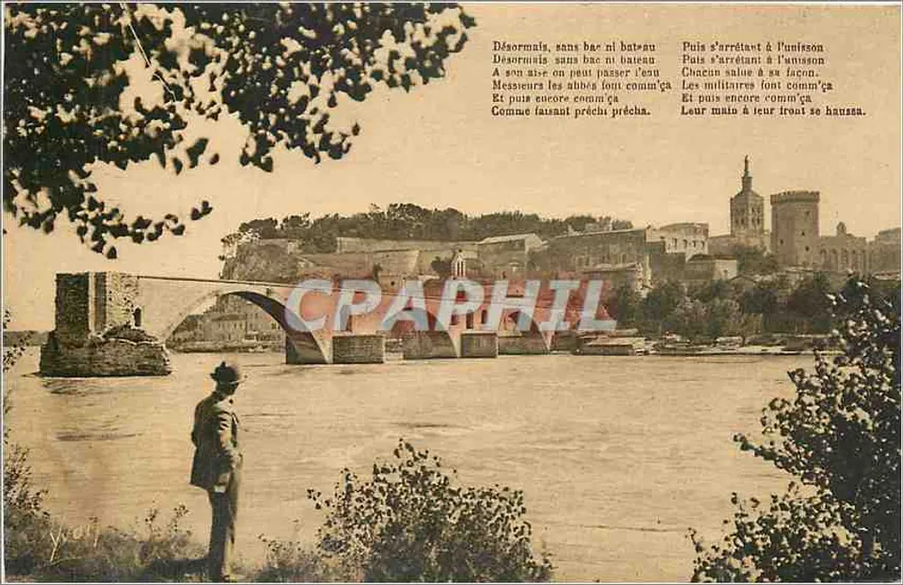 Le Pont Saint-Bénézet et le Rhône — Avignon (Vaucluse) — Les Éditions d'Art Yvon - Recto