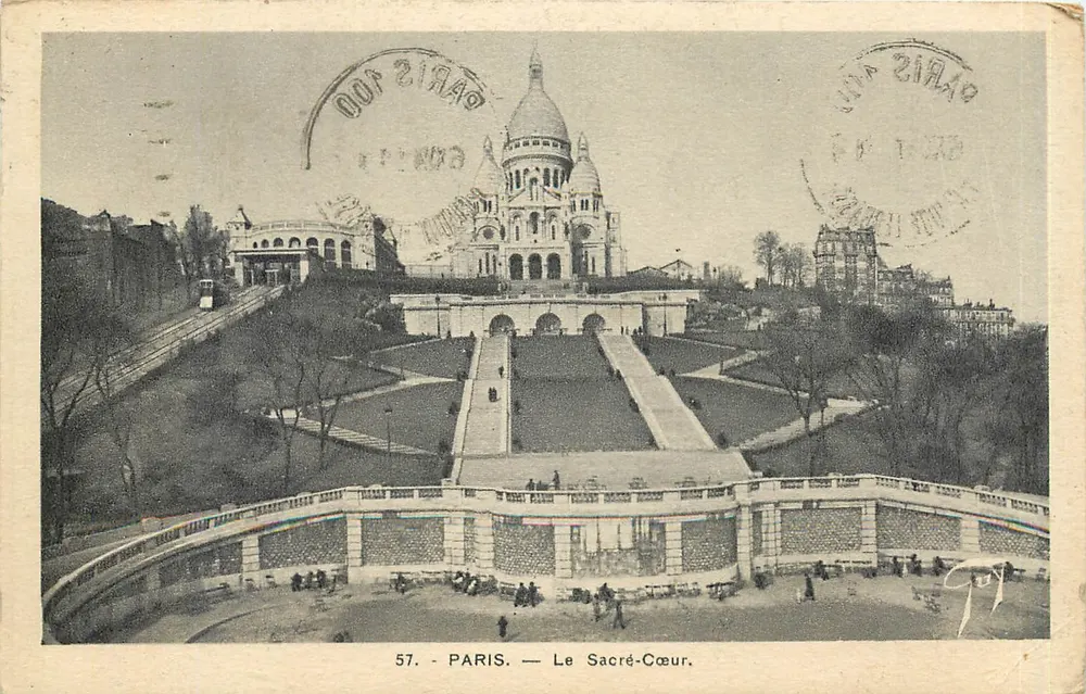 Paris — A Sacré-Cœur — A. Leconte, Paris - Frente