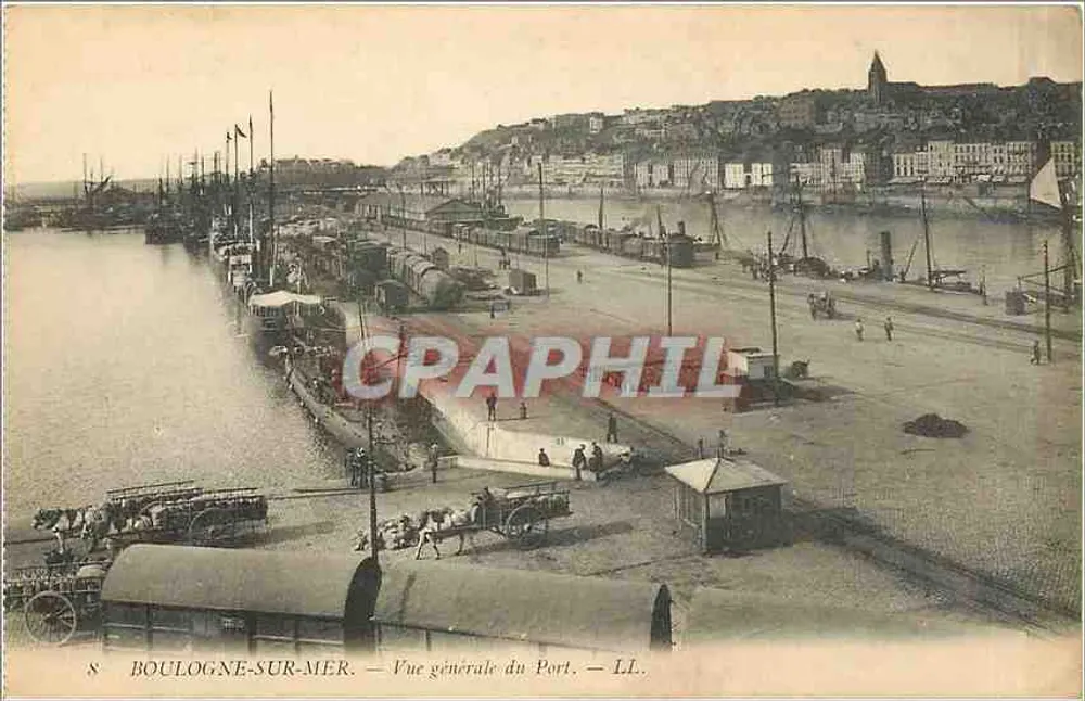 Boulogne-sur-Mer — Vue générale du Port — LL. - Vorderseite