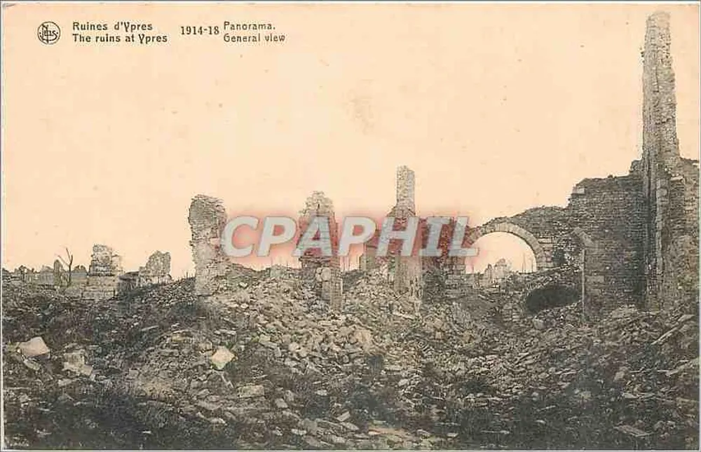 यप्रेस के अवशेष — 1914-18 का पैनोरमा — NELS - आगे