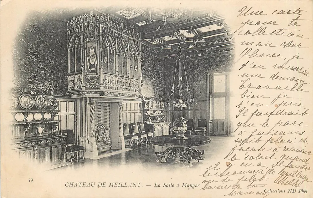 Schloss Meillant — Das Speisezimmer — Sammlung ND Phot Nr. 39 - Vorderseite