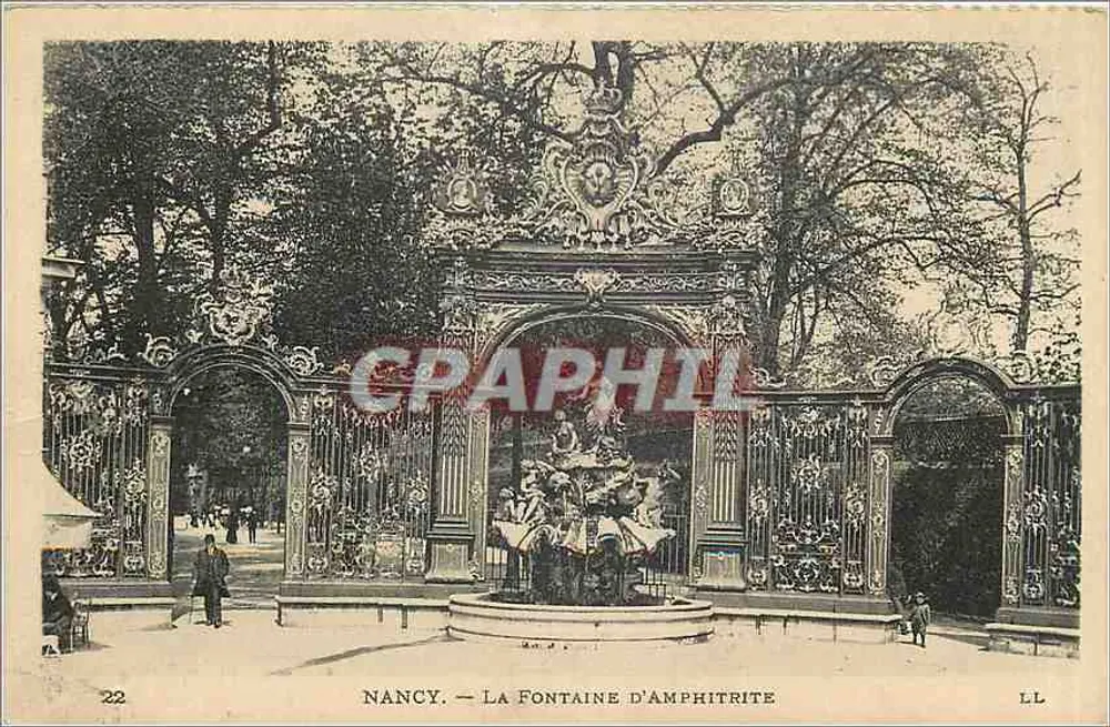 Nancy — A Fonte de Amphitrite — LL, n°22 - Frente