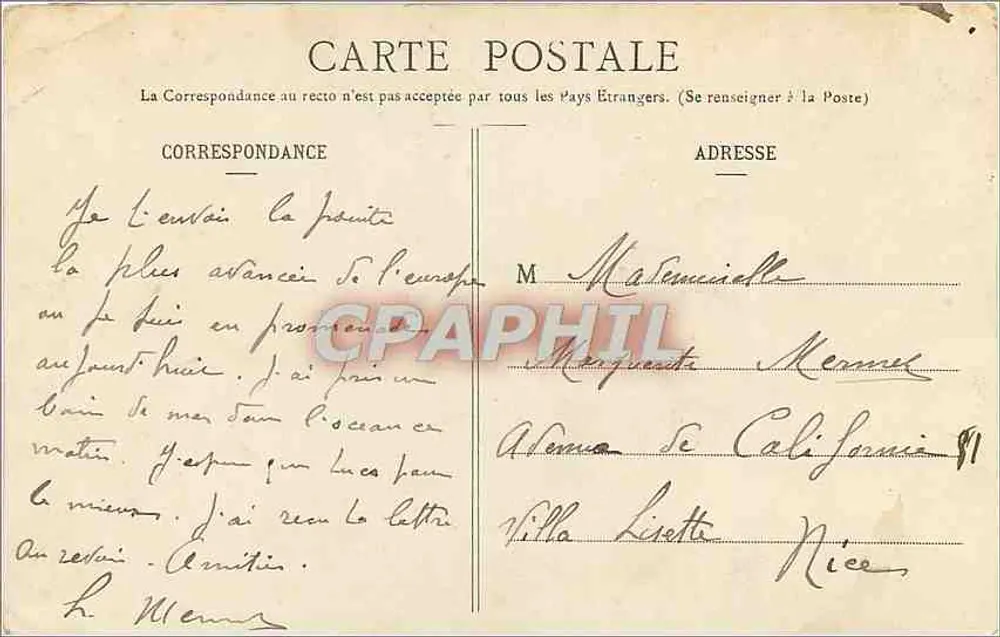 Pointe-St-Mathieu (Finistère) — Recifes de Rosbeck — editor desconhecido, n° 10 - Verso