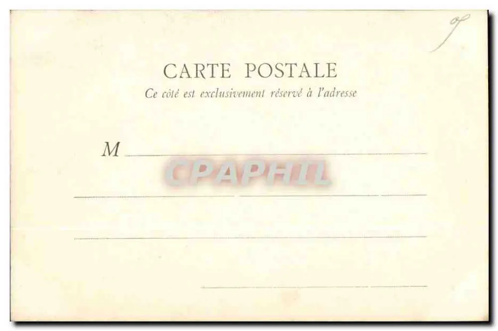 Évreux - Statuïet in het Publieke Tuin — B. F. Louis, n° 24 - Achterkant