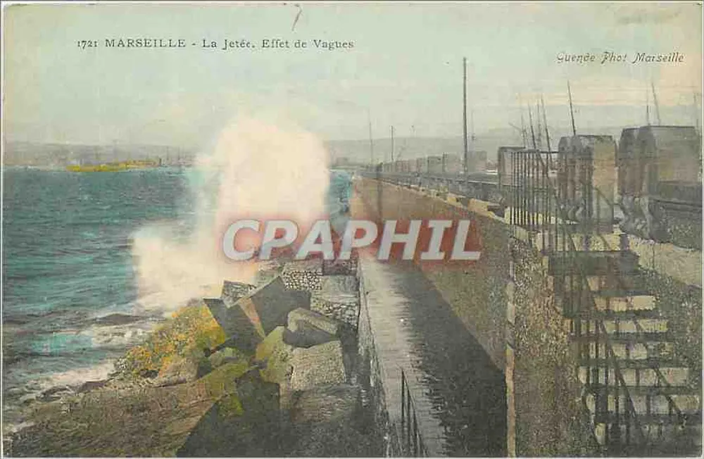 Marselha - A Ponte. Efeito de Ondas — Suènède Phot Marselha, n°1721 - Frente