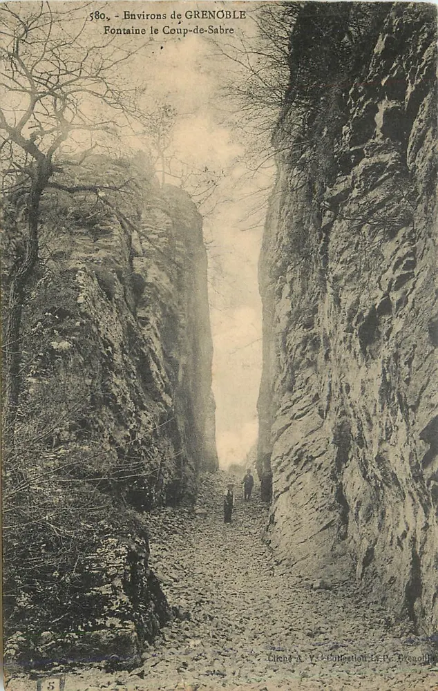 Fontaine le Coup-de-Sabre — Environs de Grenoble — Collection R. Grenoble - Recto