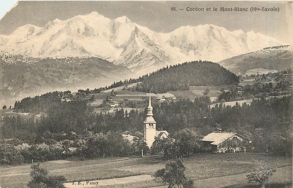 Cordon e o Mont-Blanc — Hte-Savoie — J.B. Passy, n°88 - Frente