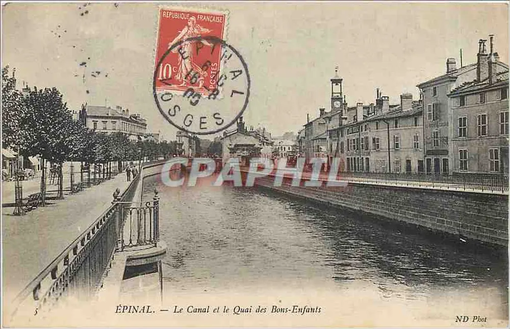 ÉPINAL — Der Kanal und der Quai des Bons-Enfants — ND Phot - Vorderseite