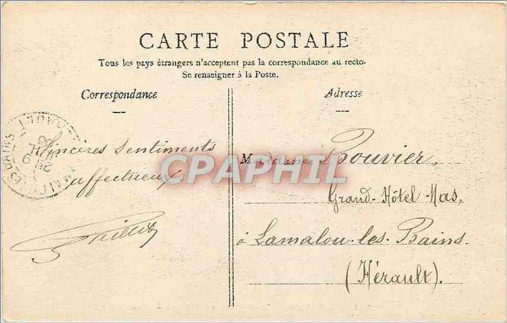Amiens — Vue prise de l'Usine à Gaz — L. Caron, phot.-édit., Amiens, n°142 - Verso