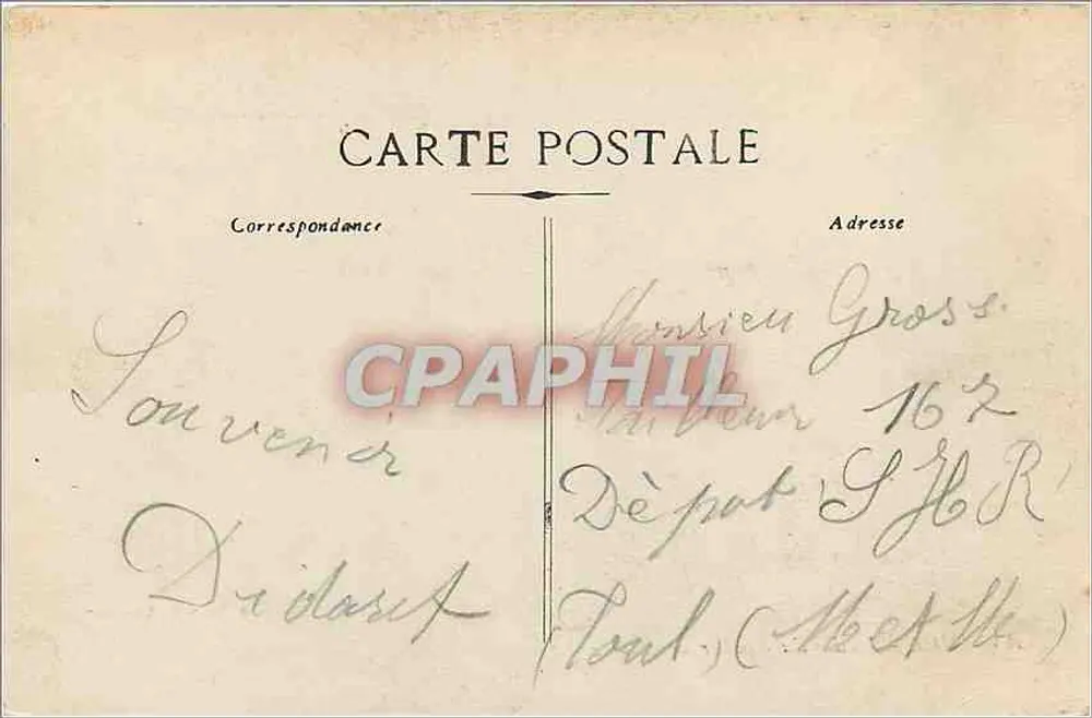 Avignon - Jardim do Rocher des Doms — editor não identificado, número de série não visível - Verso