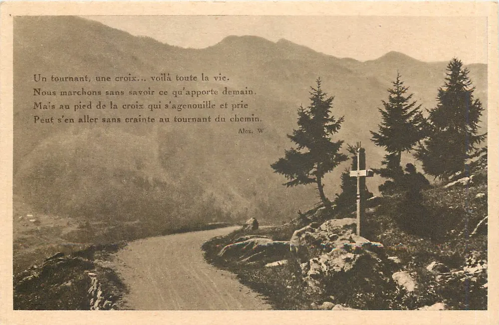 Wegkreuz in den Bergen — Alex. W — Frélio, Belleguide-Serie - Vorderseite