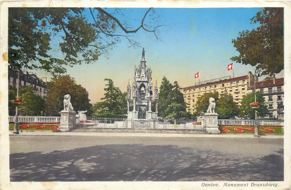 Genève. Monument Brunschwig — edição Paul Lebet, n°39 - Frente