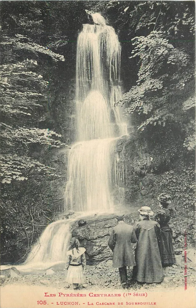 Luchon - A Cascata de Sourrouille — As Pirineus Centrais (1ª Série) — n°105 - Frente