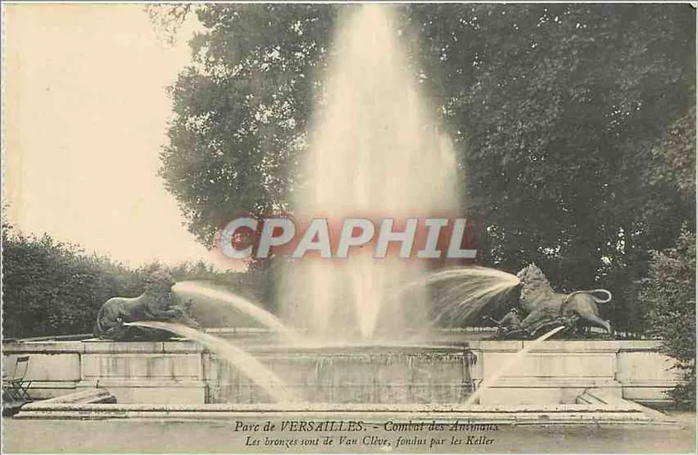 Pavé de Versailles — Fontaine dos Animais — editor Mino Morran, Versailles - Frente