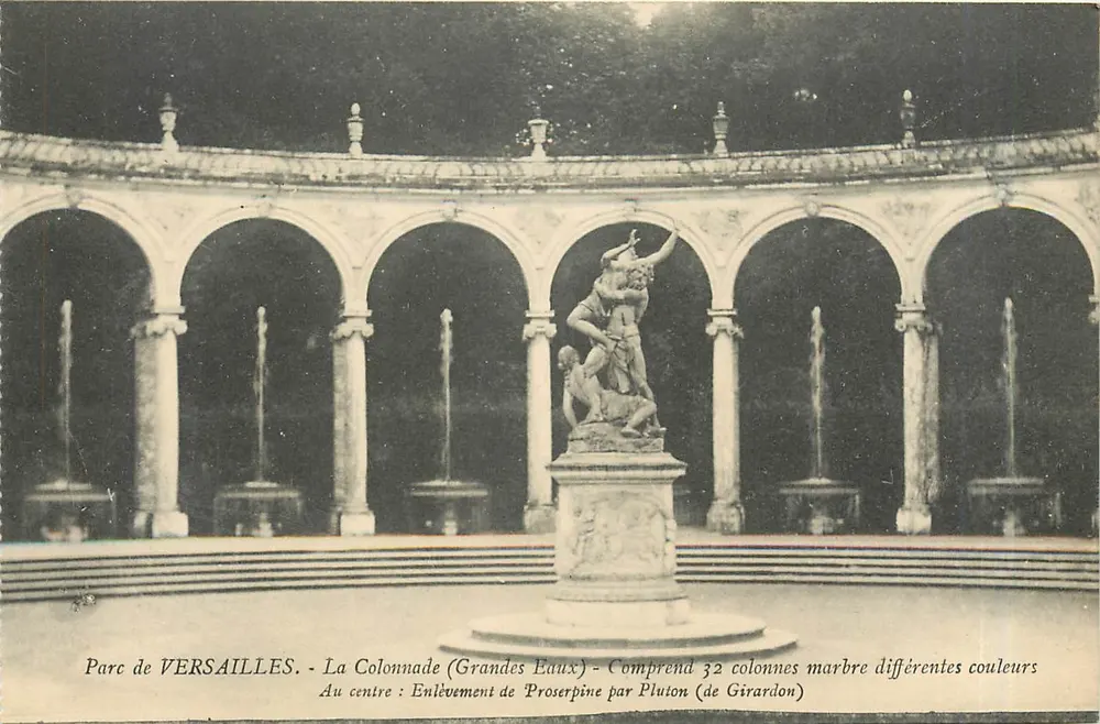 Parque de VERSAILLES - A Colunata (Grandes Eaux) - O Sequestro de Proserpina por Plutão (de Girardon) - Frente