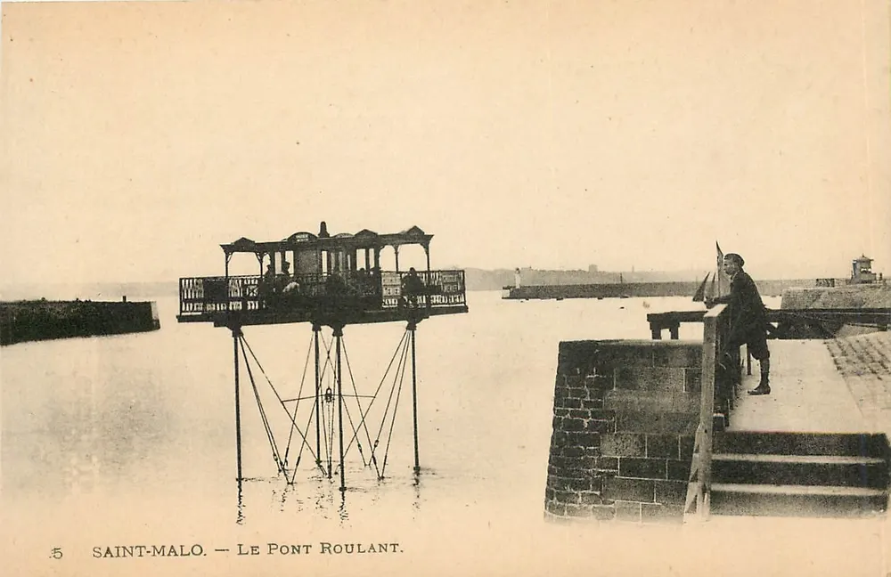 Saint-Malo — O Ponte Rolante — Editor Lévy Fils e Cie, Paris, n°5 - Frente