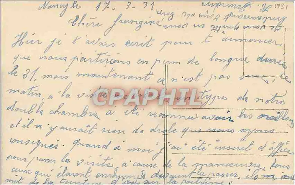 Toul — Vue Générale et Mont St-Michel — Édition C. P. A. P H I L - Verso