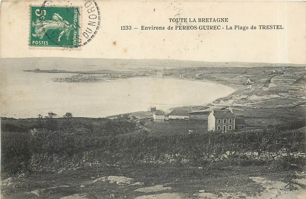A Praia de Trestel — Arredores de Perros-Guirec — Toda a Bretanha, n°1233 - Frente