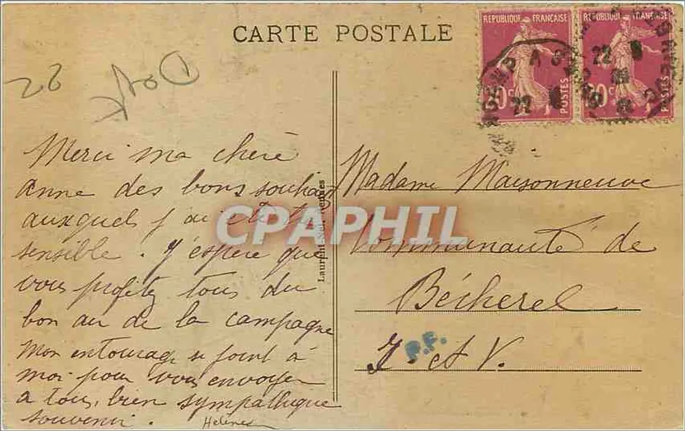 O Forte LA LATTE - O Pont-Levis — editor desconhecido, n° 3143 - Verso