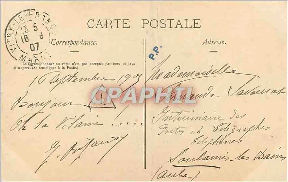 Vitry-le-François — Collegium der Jungen — Éd. Lablanc, Verlag Vitry-le-François - Rückseite