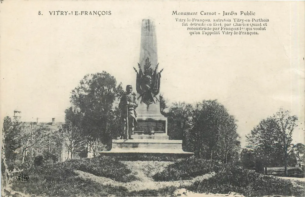 Monument Carnot - Jardin Public — Vitry-le-François - Recto