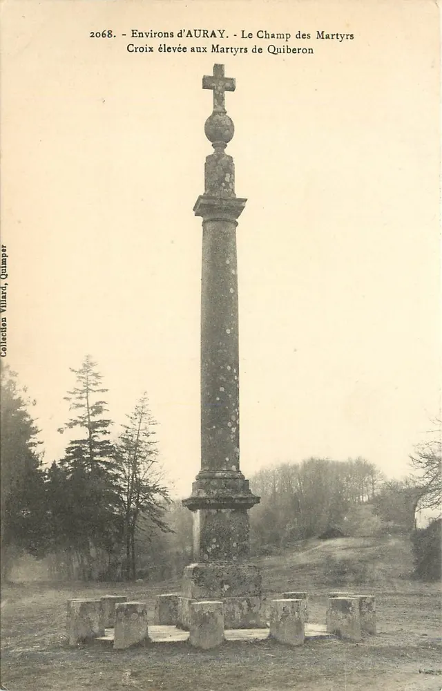 Das Feld der Märtyrer - Hochgestellte Kreuz der Märtyrer von Quiberon - Sammlung Villard, Quimper - Vorderseite