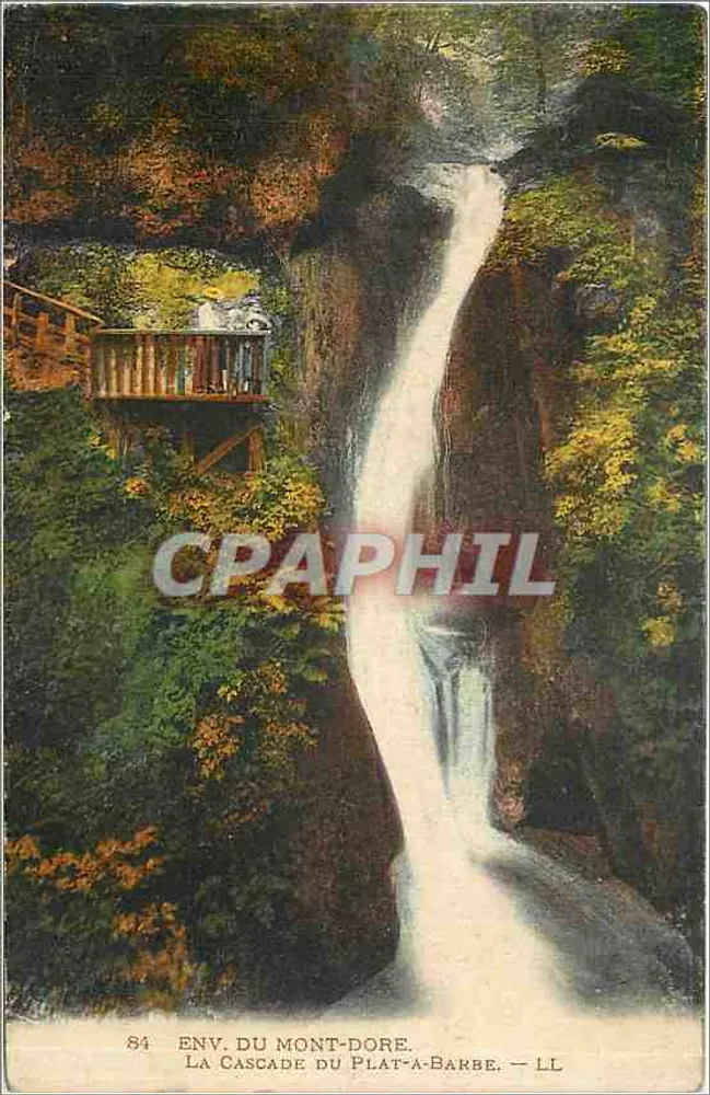 De Waterval van Plat-a-Barbe — Env. van Mont-Dore — LL - Voorkant