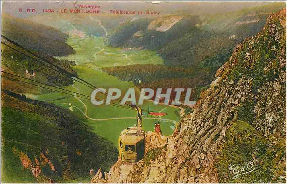 Le Mont-Dore — Téléphérique du Sancy — G. D'O, 1494 - Recto