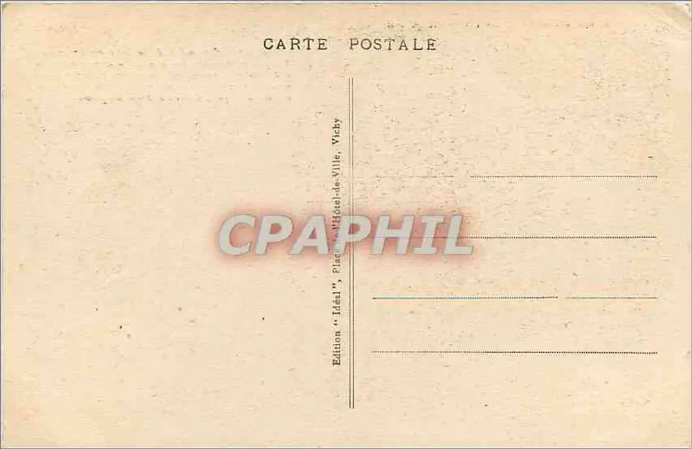 Besse - Die Kirche — Das pittoreske Auvergne — Ausgabe 'Idéal', Vichy - Rückseite