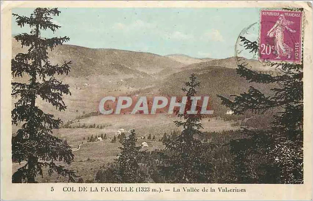 Col de la Faucille (1323 m.) — Tal der Valscrines — Chevassut-Ausgabe, Eigentümer - Vorderseite