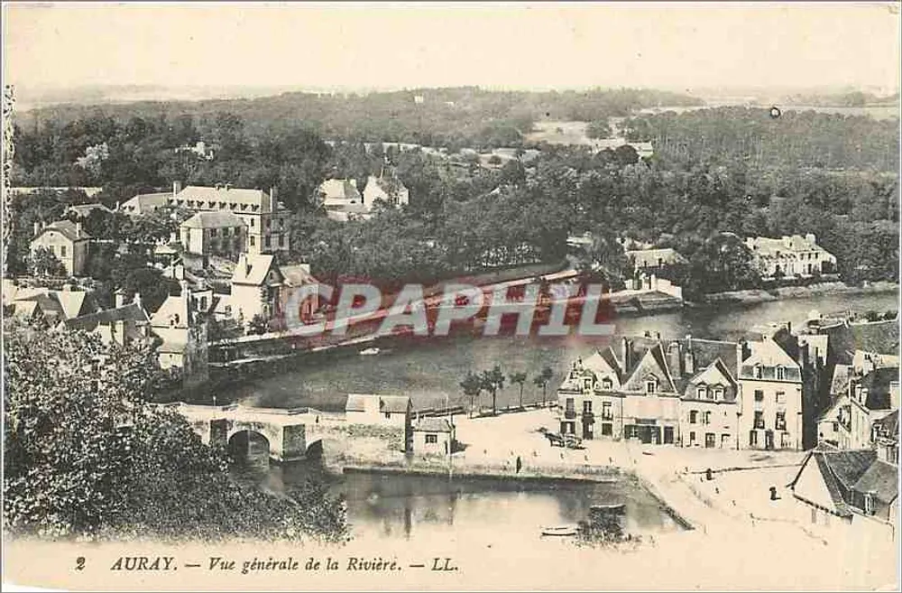 Auray — Visão geral do Rio — LL. - Frente