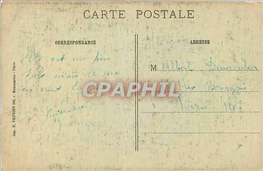 Verdun (Meuse) — Ansicht der Ruinen des Buvignier-Collegs — Visé Paris 269 bis - Rückseite