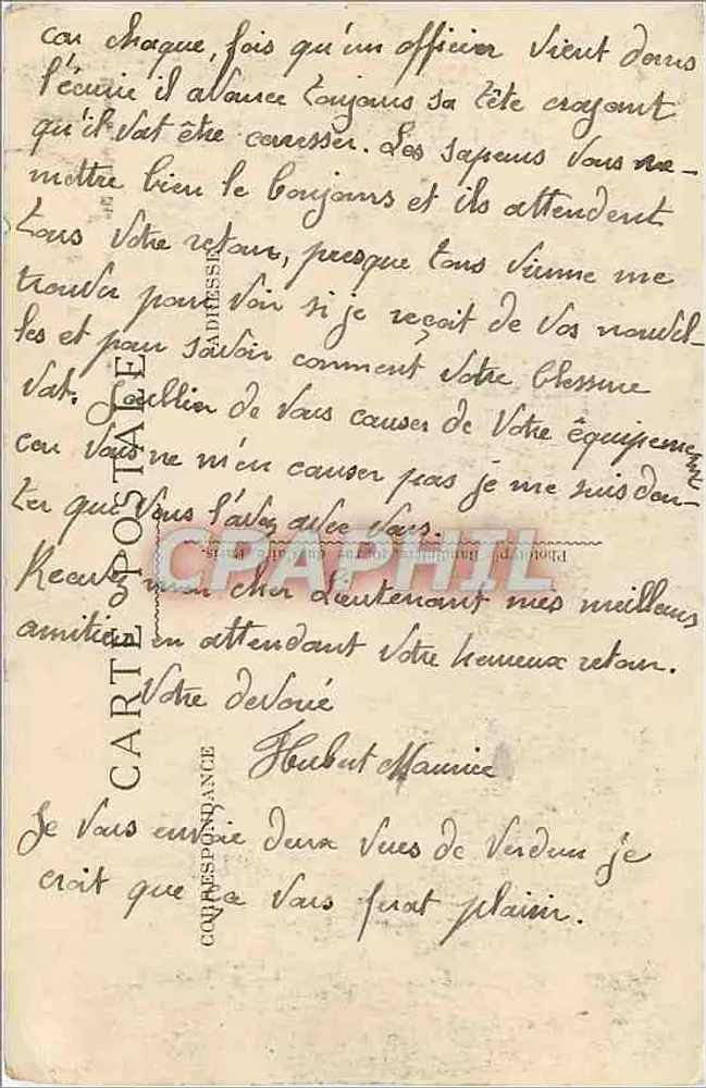 Verdun (Meuse) - Panorama des Ruines — éditeur Bar-le-Duc - Visé Paris 228 - Verso