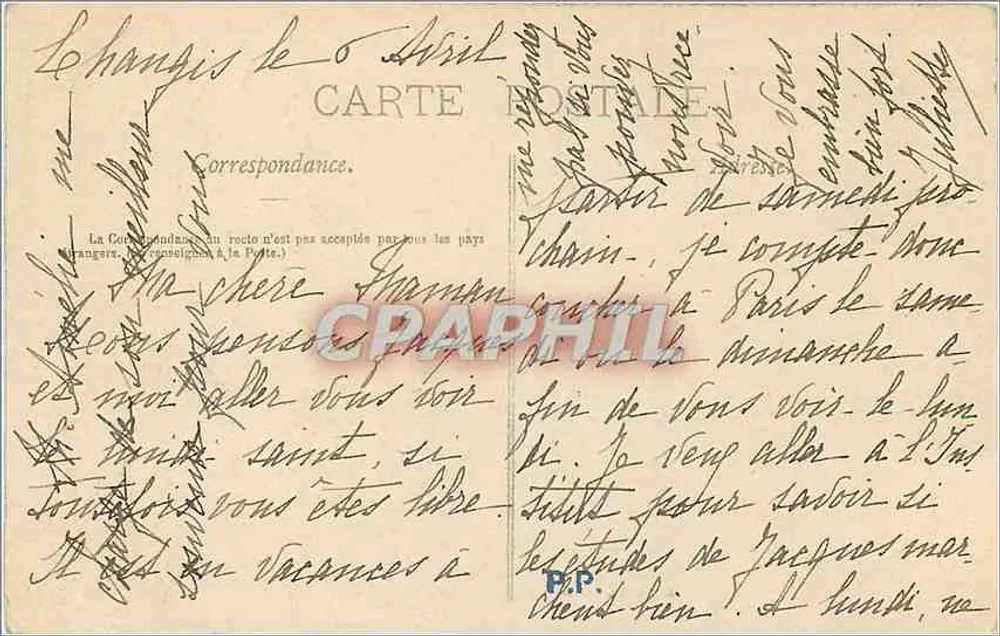 Verdun — Vista geral n° 1 — Edições Villeneuve, Verdun - Verso