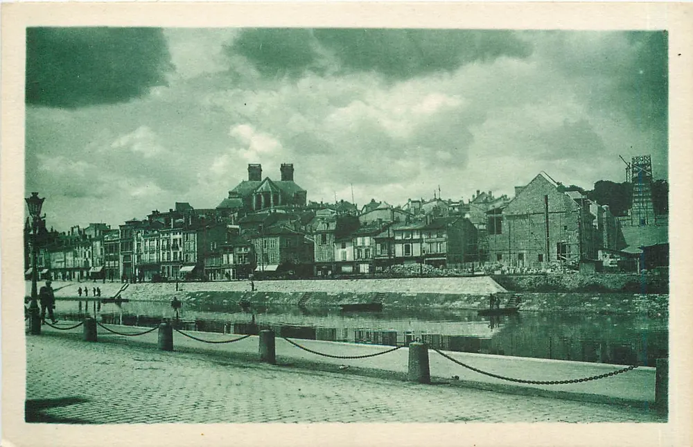 Verdun — Vue générale sur le Quai de Londres — Verdu n Éditions - Recto