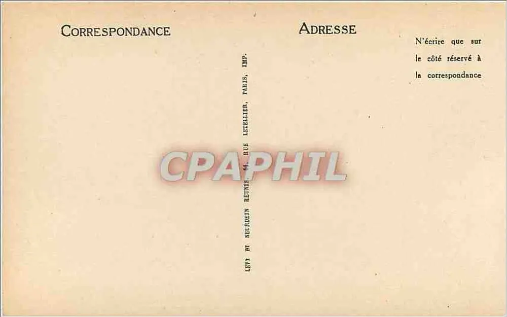 Fontainebleau — La Forêt — La Mare aux Biches — LL — n°117 - Verso