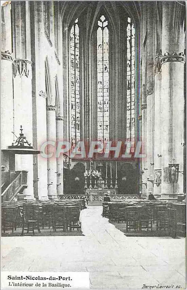 Saint-Nicolas-du-Port — L'intérieur de la Basilique — Berger-Lavrsuit sc. - Recto
