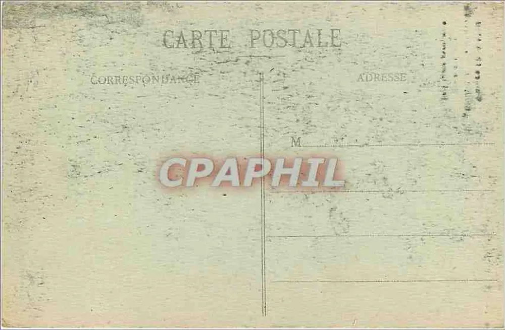 Lunéville-la-Martyre — Ruinen der Pfarrkirche nach dem Krieg 1914-1918 — Verlag F. R. n°13 - Rückseite