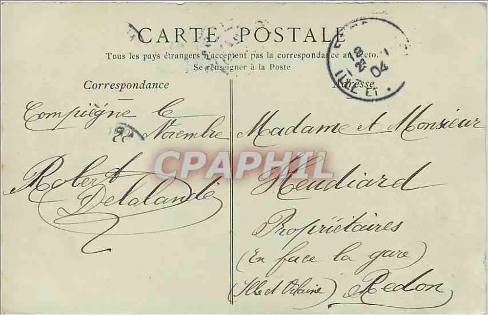 Compiègne — O Parque — Coleções ND. Fot. - Verso