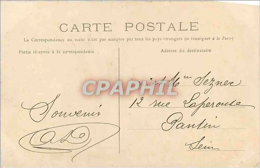 Compiègne — Castelo, Sala do Conselho — Edição Nouvelles Indiennes - Verso