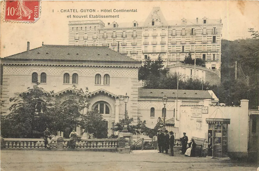 Châtel-Guyon - Hotel Continental en Nieuw Etablissement — Uitgever: Ouest - Voorkant