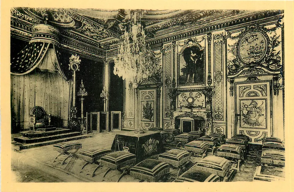 Château de Fontainebleau — Salle du Trône — Édition des Musées Nationaux, n°9 - Recto
