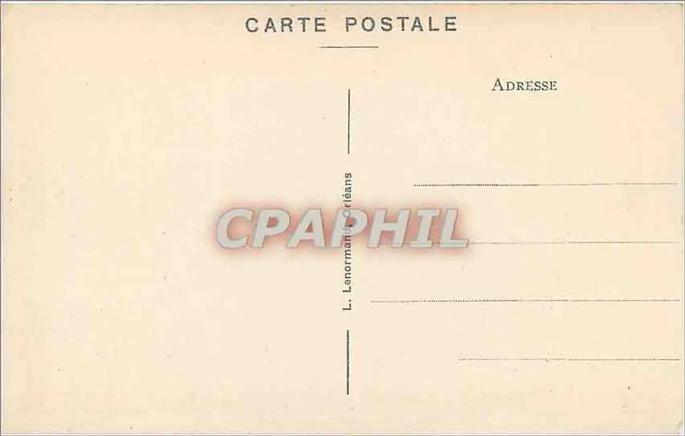 Orléans — A Estação, Square Albert-Ier - Verso