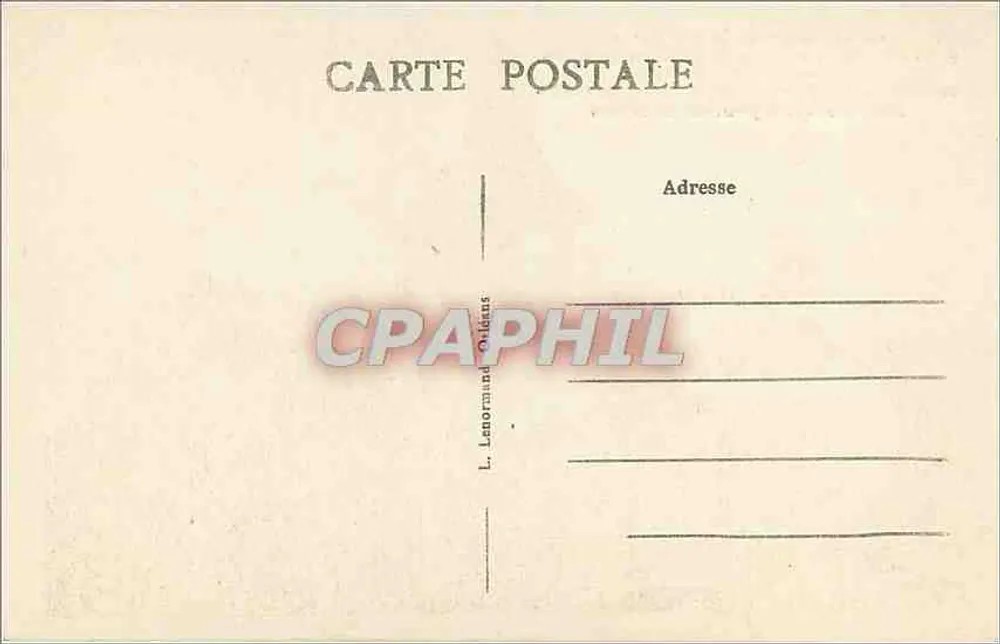 Kirche der alten Abtei Saint-Benoît-sur-Loire — gegründet im 8. Jahrhundert, Grab Philippe I, Chorbanken des 15. Jahrhunderts, 11. Jahrhundert-Krypta, restaurierte Orgeln 1936 — Verlag L. Lenormand, Ouldans - Rückseite