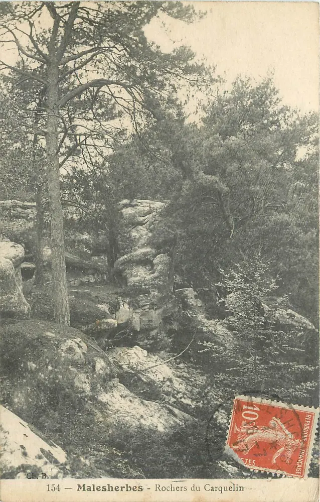 Malesherbes - Rochers du Carquelin — Ch. B. n° 154 - Recto