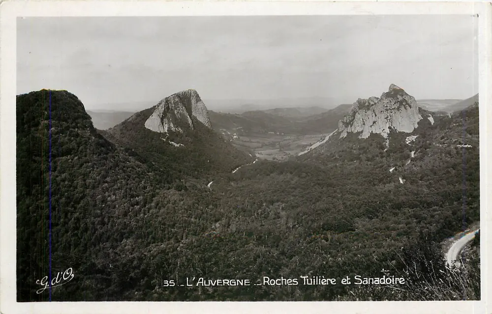 Auvergne — Roches Tuilière und Sanadoire — G.d'O, n°35 - Vorderseite