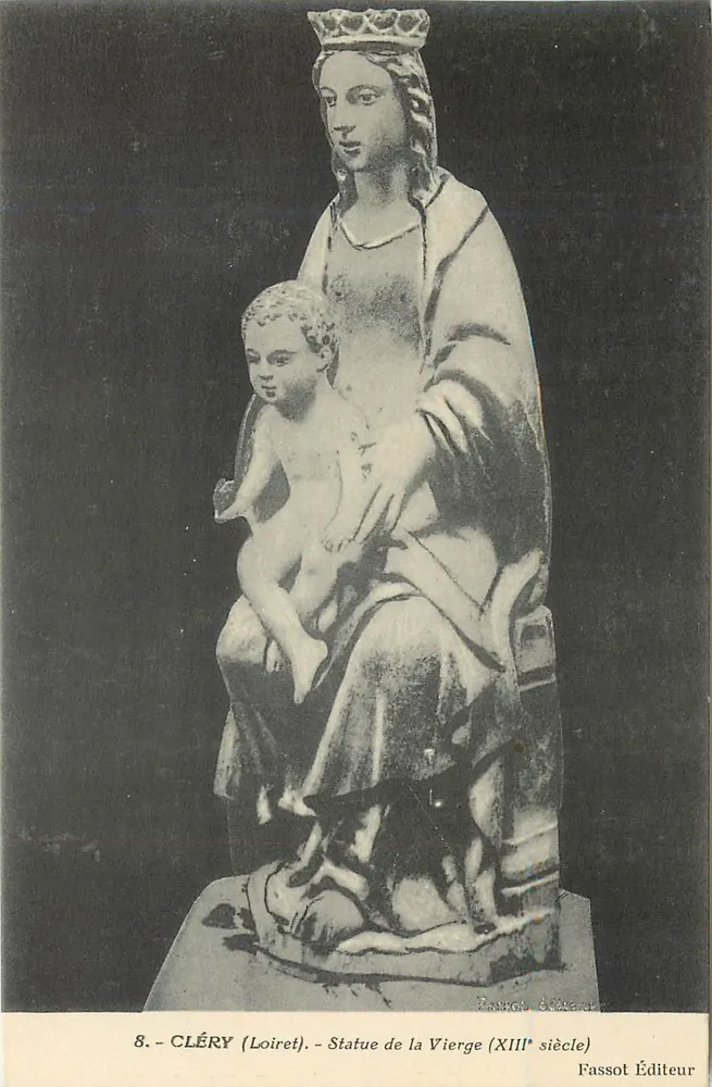 Cléry (Loiret) — Statue of the Virgin (13th century) — Fassot Publisher - Front