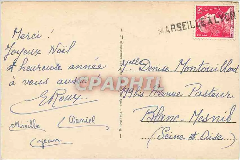 Le Mont Dore vu du Chemin Mélehi Roze — vue panoramique — éditeur non identifié, n° de série 151 - Verso
