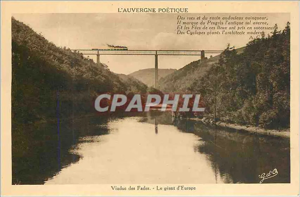 Viaduto dos Fades - O gigante da Europa — L'Auvergne Poétique, editor Gouttelangon (Puy-de-Dôme) - Frente